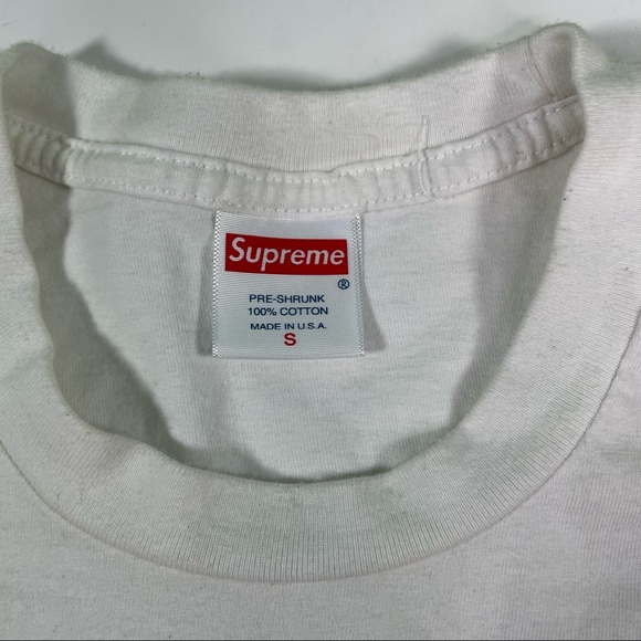 Supreme Spell Out With Octopus Tentacles on White Rare Small Size Tee Shirt - Picture 5 of 5
